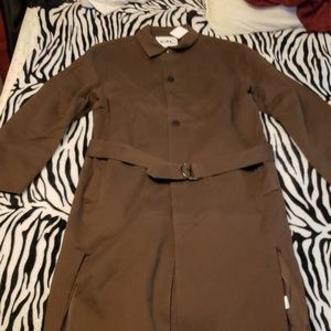 Quality Olive Trench Coat